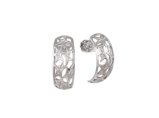 Soliter Strieborné visiace náušnice s hviezdičkami 431 001 02814 04