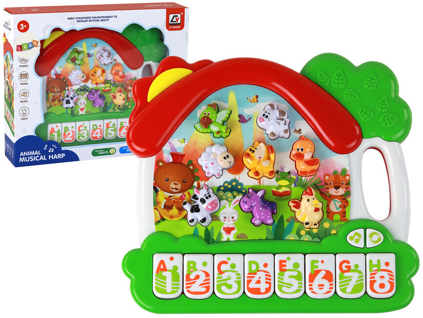 Klavír Zvieratká - vzdelávanie, učenie angličtiny