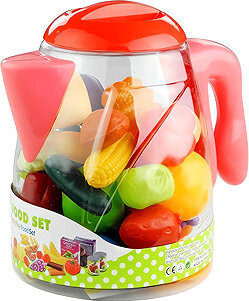 LEAN Toys 3594 Džbánek s ovocem a zeleninou, 50 ks