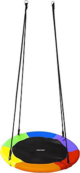 Kruzzel 25285 Houpací kruh 100 cm, duhový