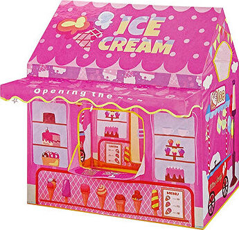 LEAN Toys 10516 Zmrzlinový stan Princess Lights Stars, růžový