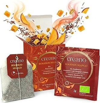 Creano Bio Rooibos Mango – Africké slunce v šálku, 20 sáčků
