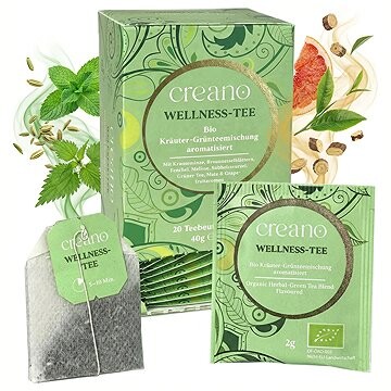 Creano Bio Wellness Tea – Bylinný restart, 20 sáčků