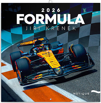 NOTIQUE Formula – Jiří Křenek 2026 poznámkový, 30 × 30 cm