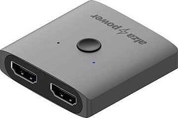AlzaPower 2in1 Bi-Directional HDMI 4K/60Hz Switch sivý