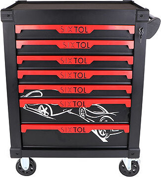 SIXTOL Dielenský vozík na náradie Mechanic Trolley Kevin, 7 zásuviek