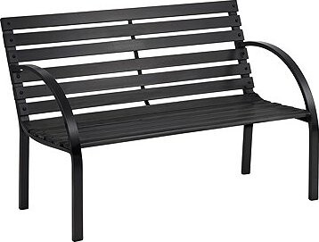 Sofotel 4207 Zahradní lavice s opěrkou Luca 117,5 × 83 × 57 cm, černá