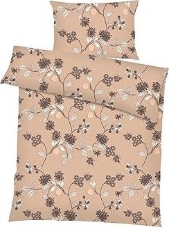 Dadka Obliečky krep 140 × 200 cm, 70 × 90 cm, Klaudia svetlohnedé