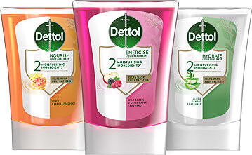 DETTOL mix náplní do bezdotykového dávkovača 3× 250 ml
