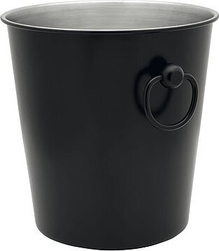 LEOPOLD VIENNA Chladič na sekt s úchyty, nerez, černý mat, výška 197 mm, délka 197 mm