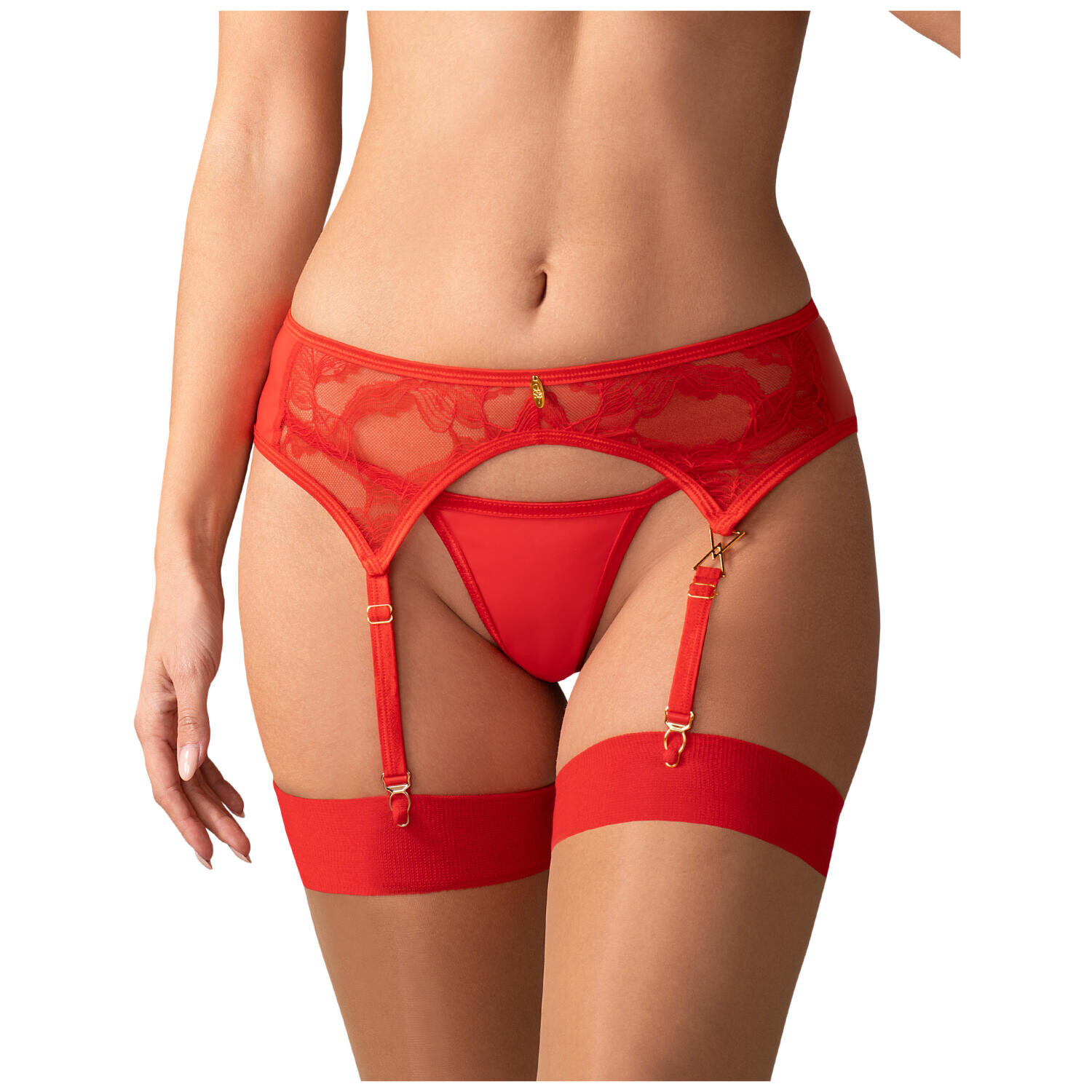 Obsessive Podväzkový pás Aliosa Červená