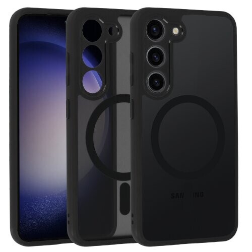 Puzdro Magsafe Matte Clear Samsung Galaxy S23 5G - čierne