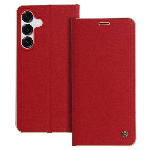 Puzdro Wonder Frame Book Samsung Galaxy S25 FE - červené