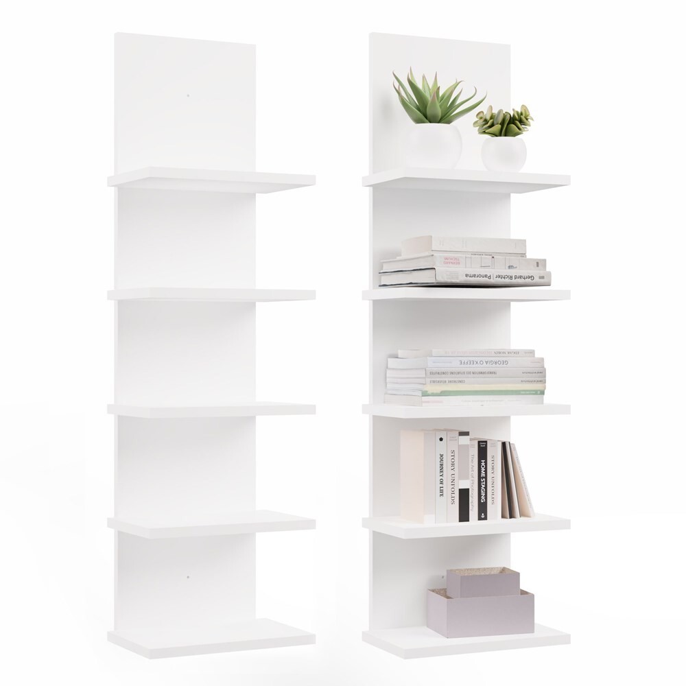 Nástěnný regál R5P 100 cm bílý