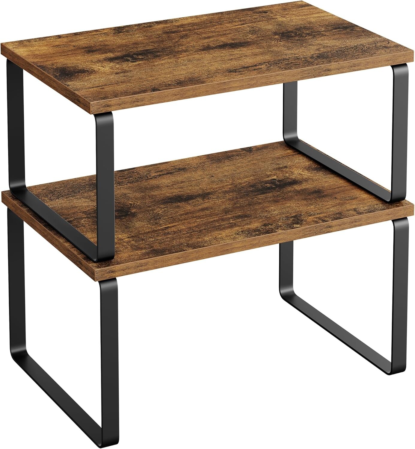 Sada 2 ks kuchyňských polic Mojer hnědá/černá