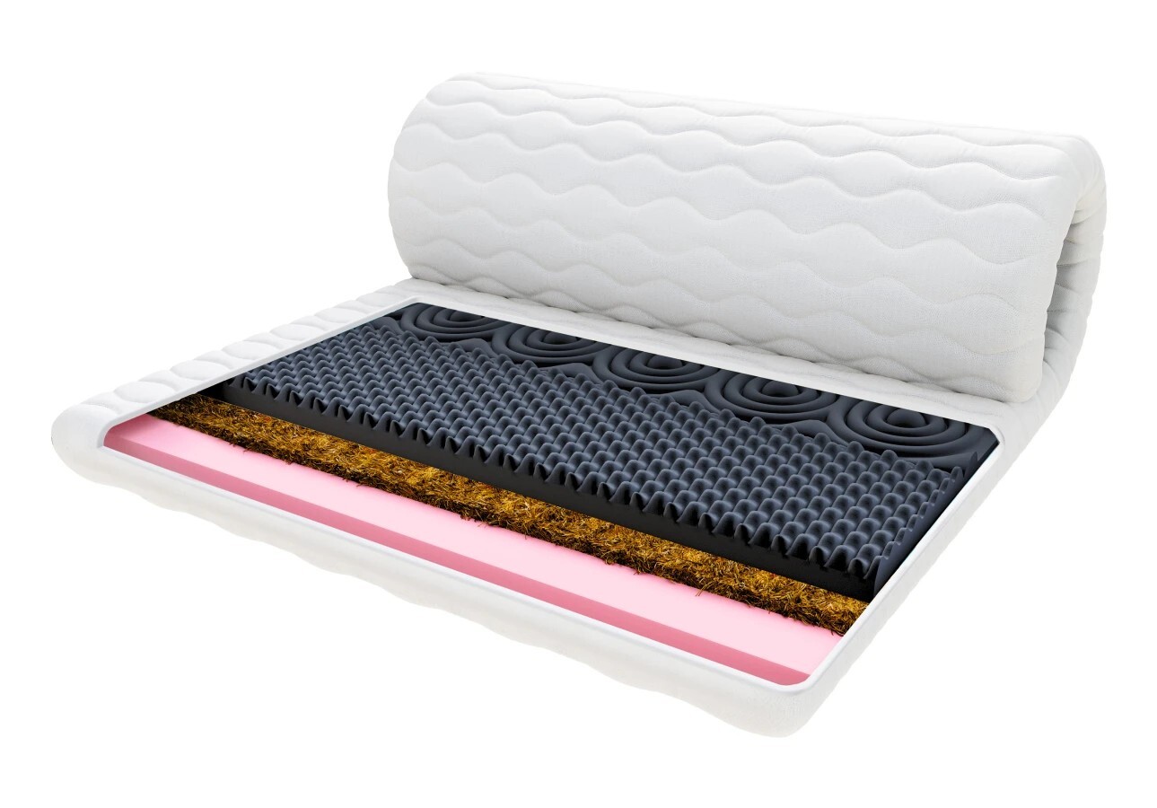 Vrchní matrace Nero Visco Kokos bílá