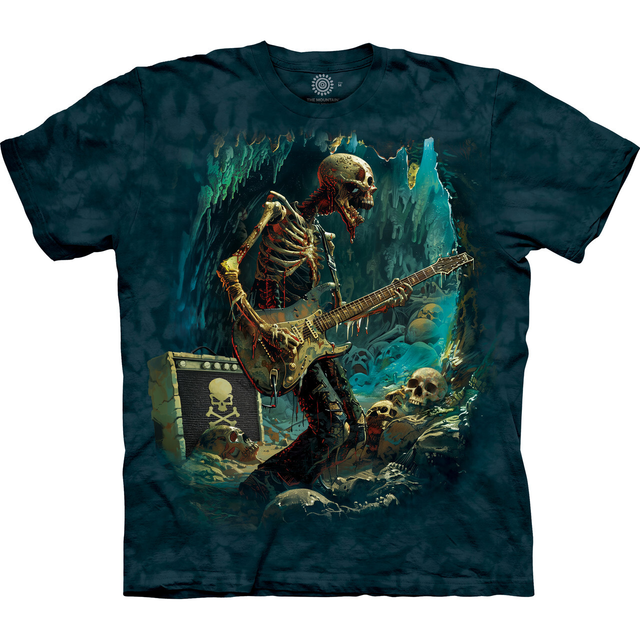 Tričko unisex The Mountain Dead Riff - zelené,