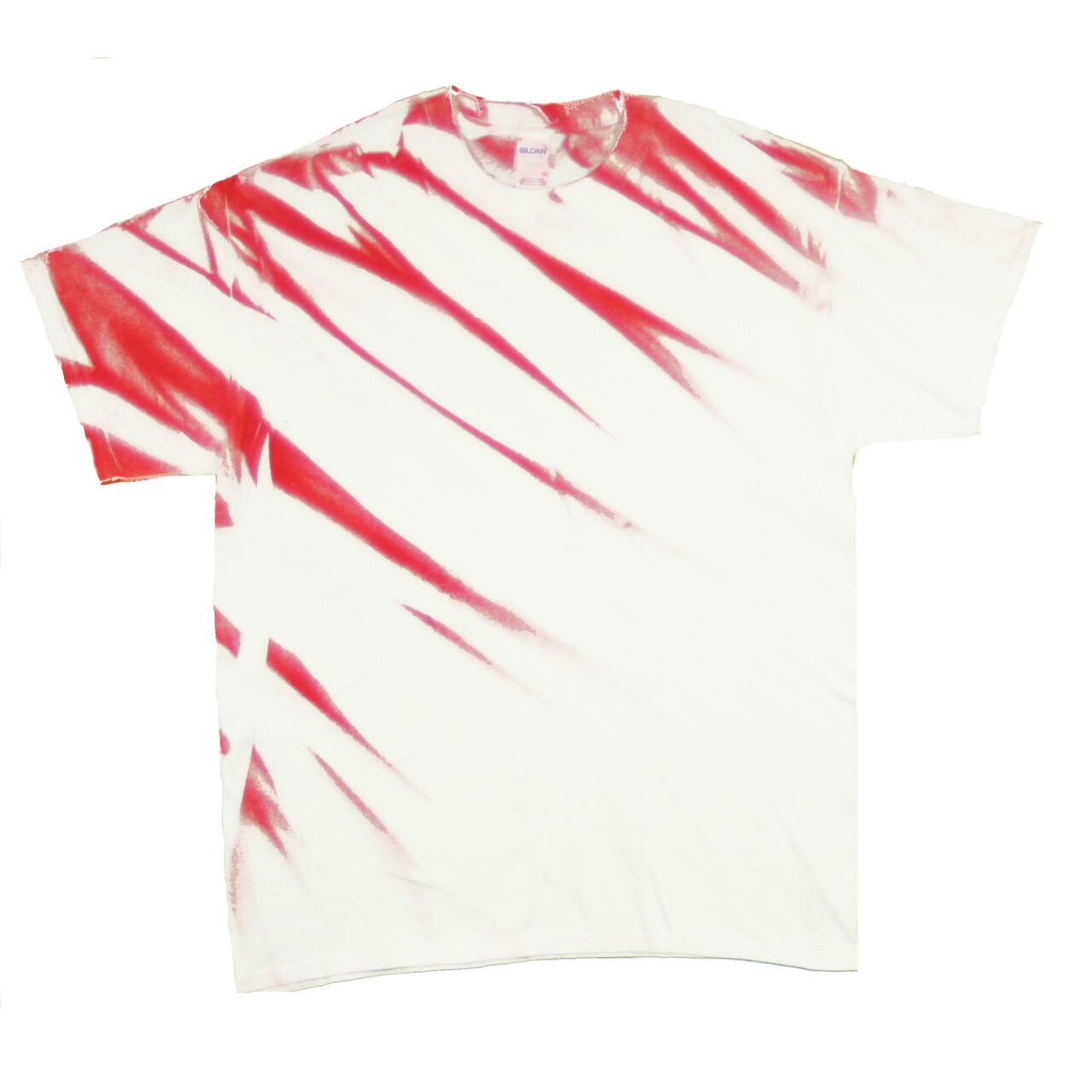 Tričko unisex The Mountain graffiti design Eclipse - biele-červené,