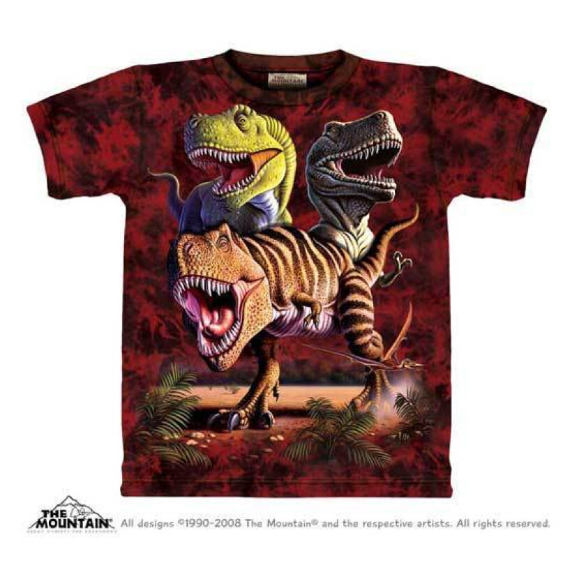 Tričko unisex The Mountain Rex Collage - červené,