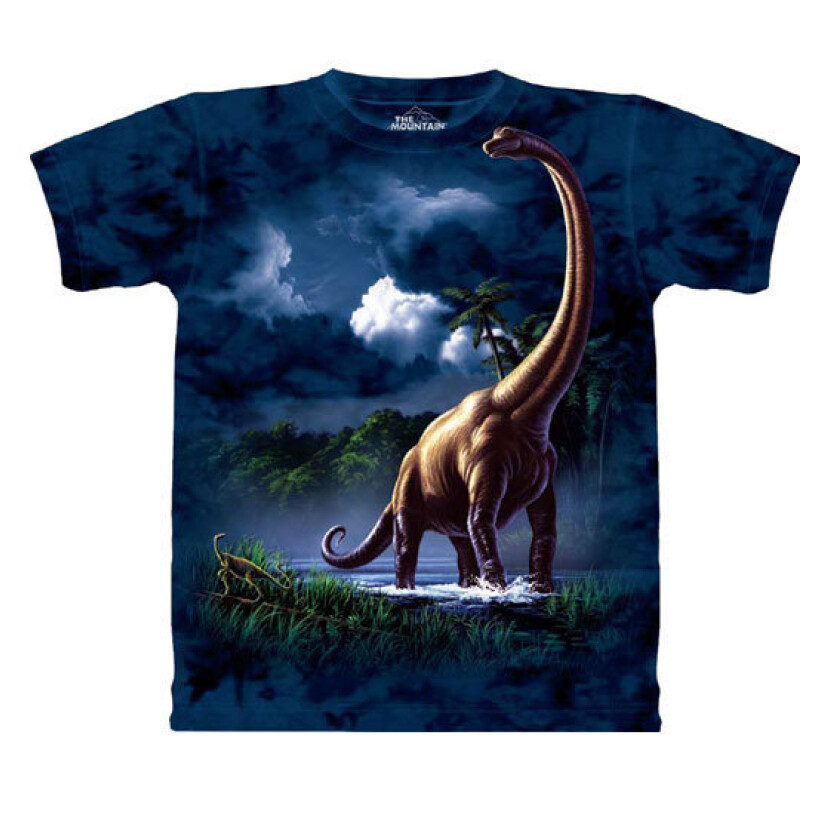 Tričko unisex The Mountain Brachiosaurus - modré,