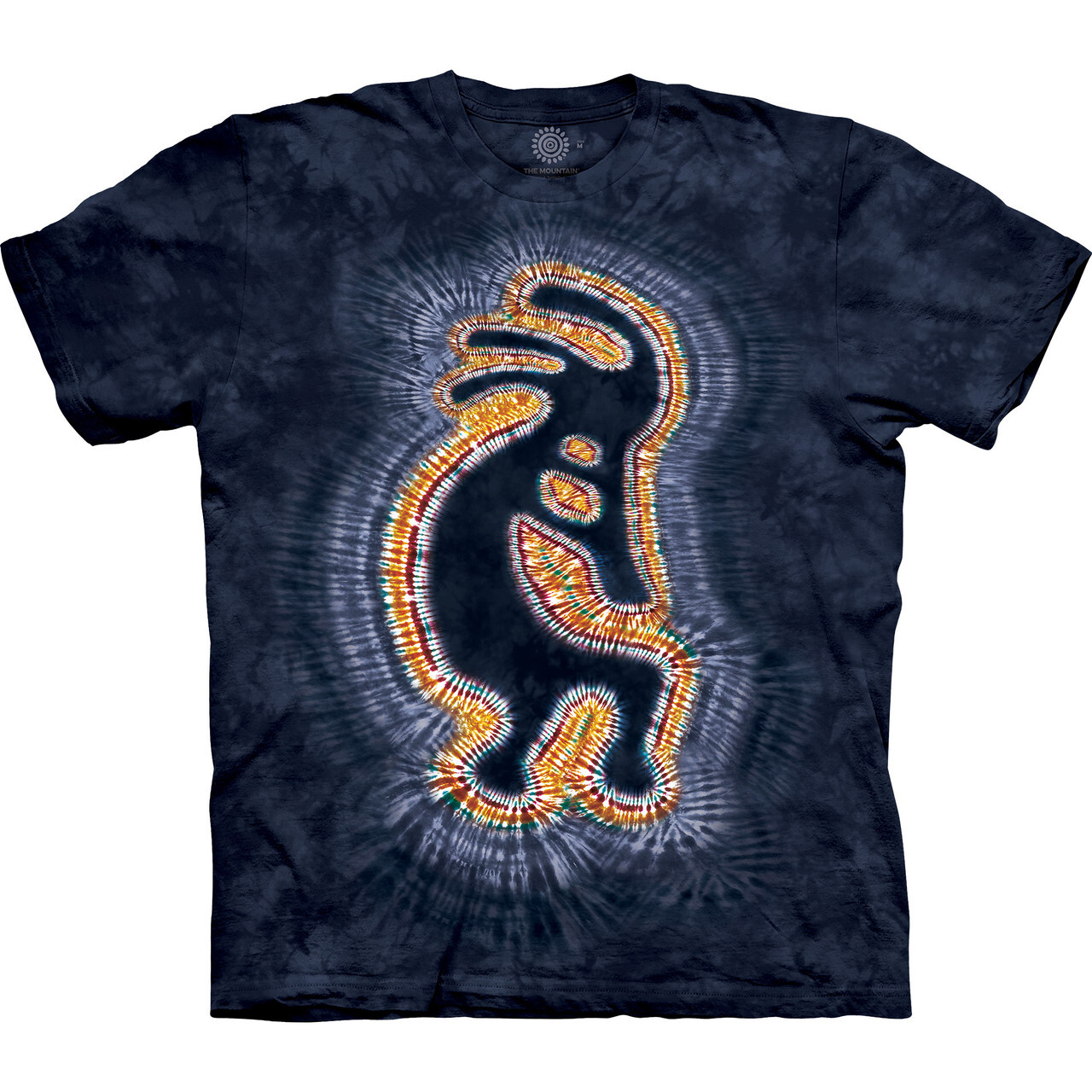 Tričko unisex The Mountain Koko Tie-Dye - modré,