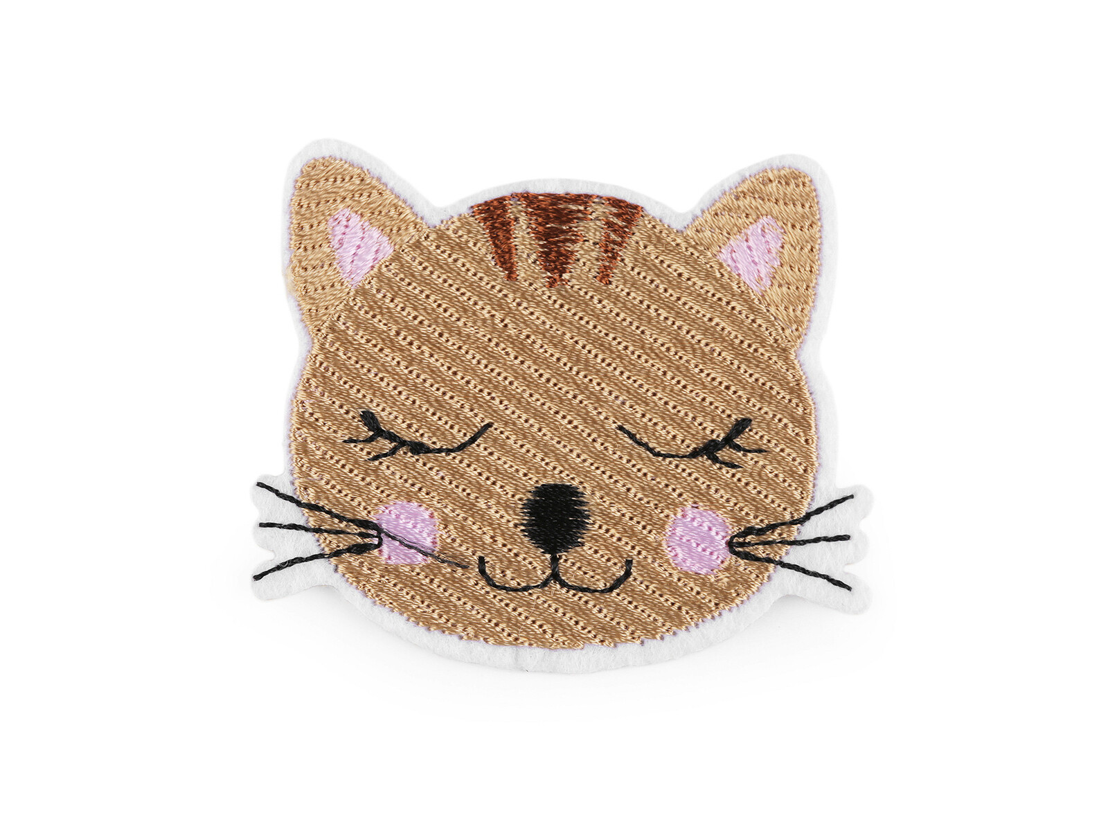Mačacia mama Nášivka s mačacou hlavičkou - 3 farby Farba: hnedá