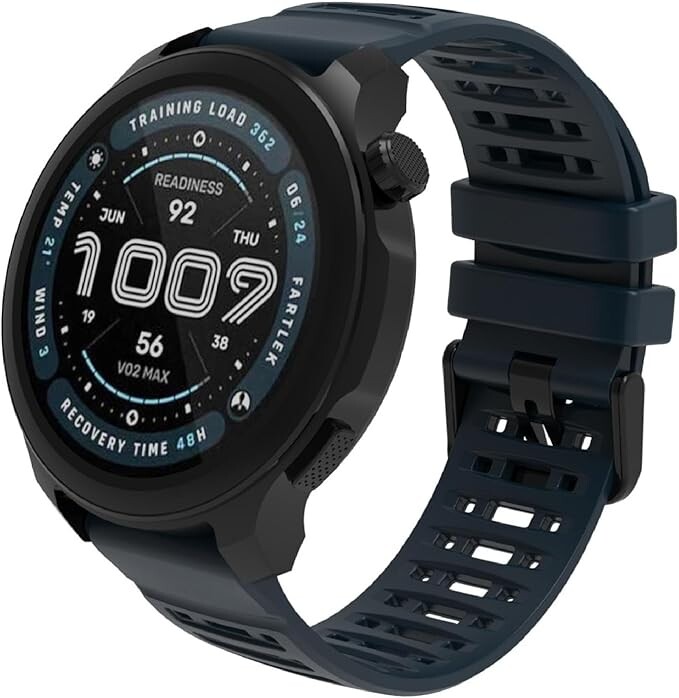 eses Silikonový perforovaný remienok - Tmavomodrý, 22 mm