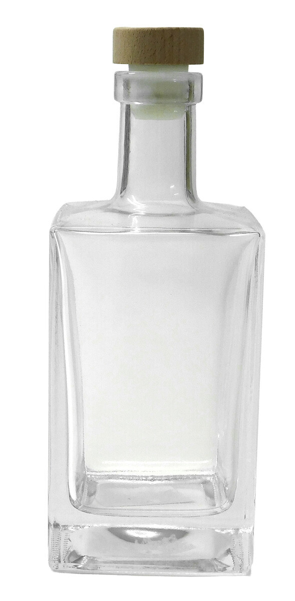 MAKRO - Fľaša sklenená hranatá 500ml