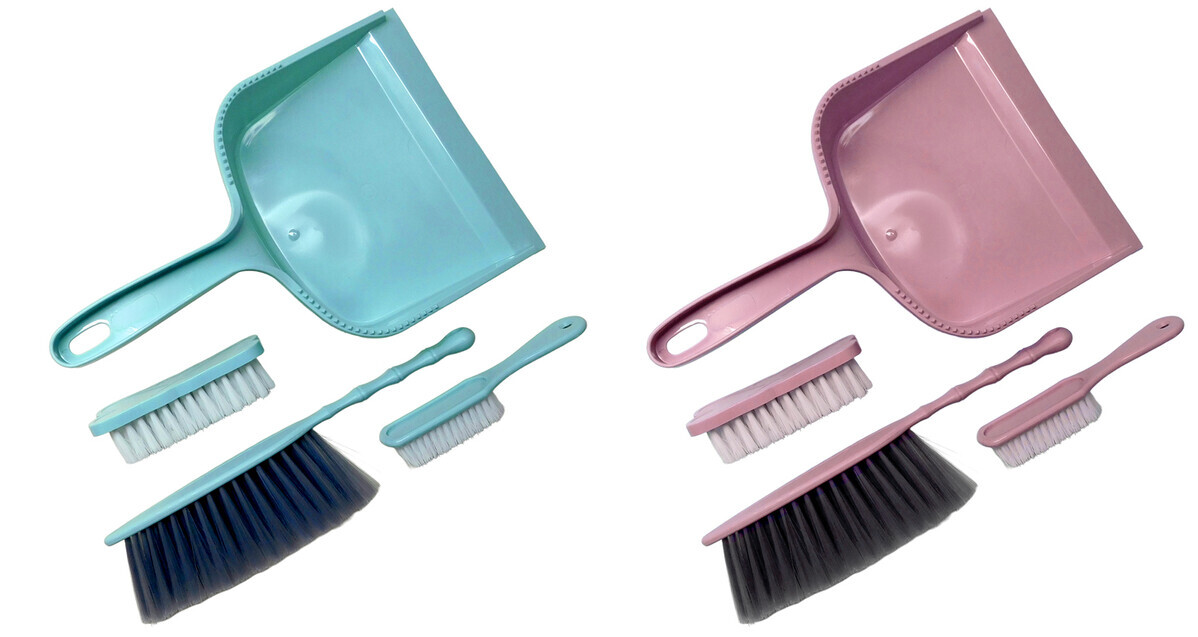 MAKRO - Sada lopatka a metlička s pomôckami na čistenie rôzne farby