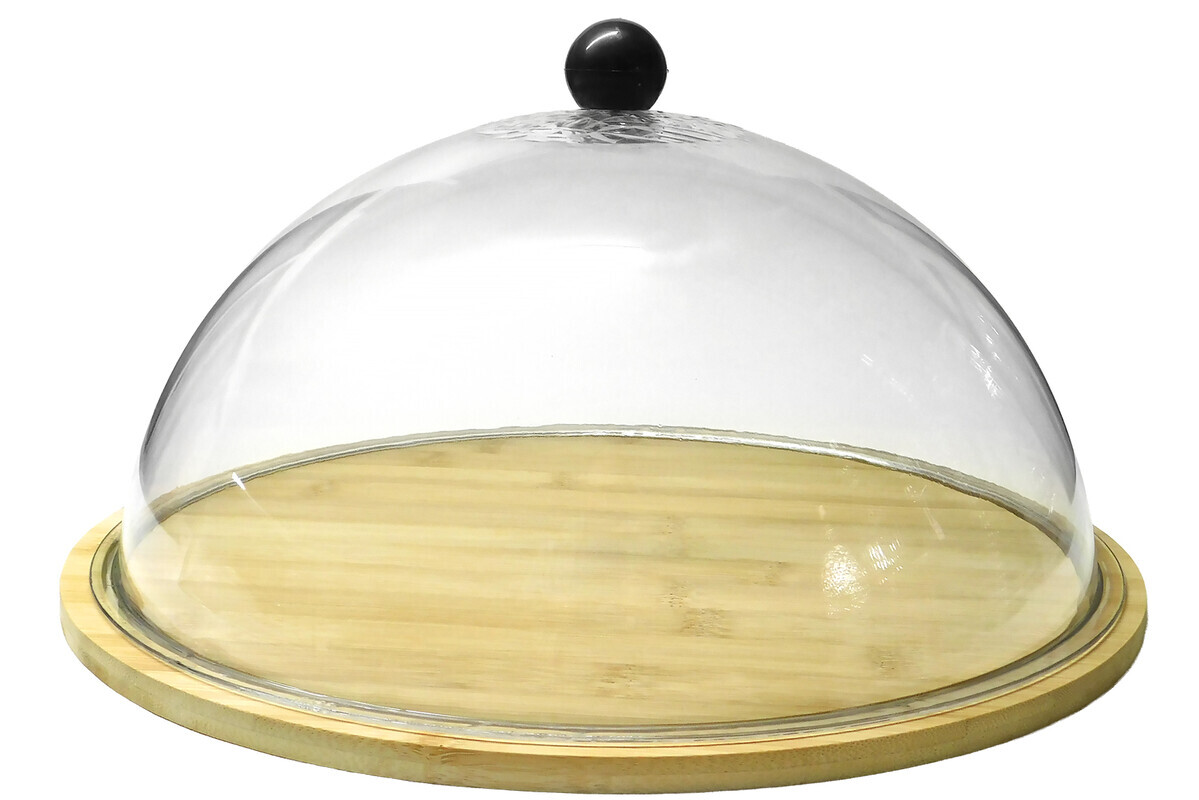 MAKRO - Servírovací podnos s krytom okrúhly 31,7x15,5cm