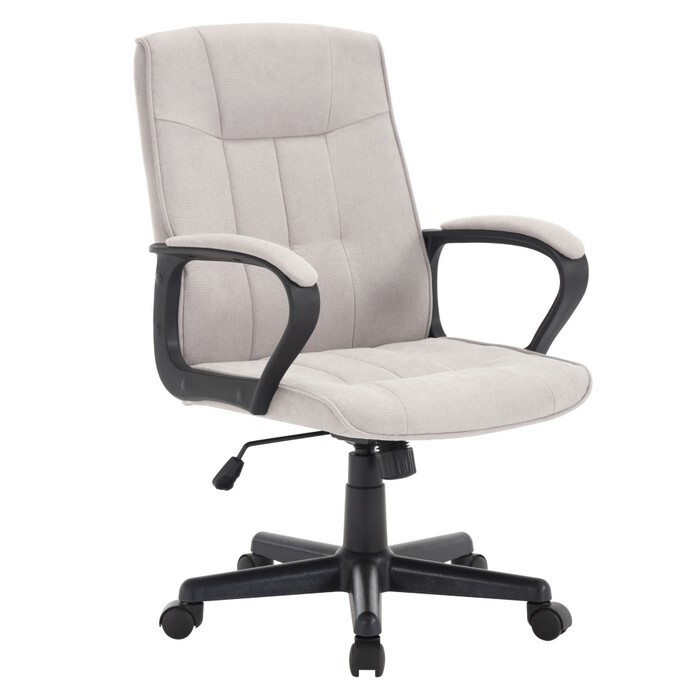 KONDELA Landis kancelárske kreslo svetlosivá / čierna