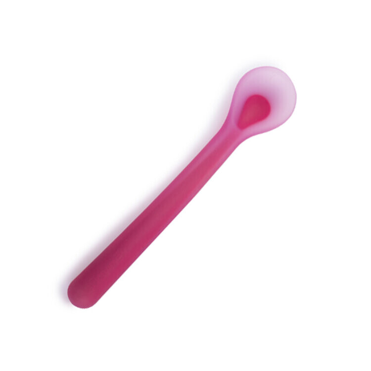SUAVINEX Silikónová lyžička - ružová