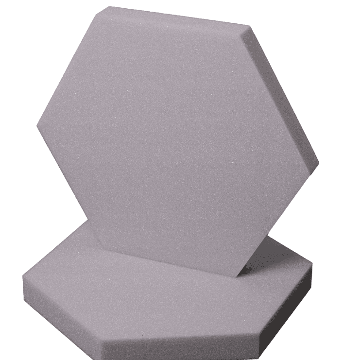 Bitmat Akustický panel Hexagon 50x50cm, hrubka 5cm, svetlo sivý