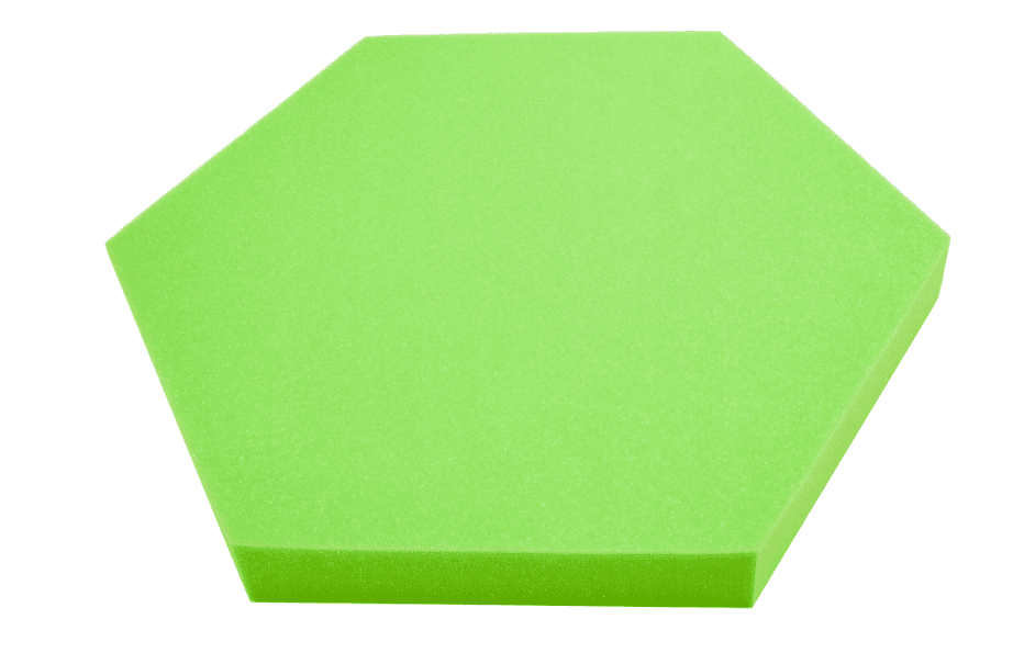 Bitmat Akustický panel Hexagon 50x50cm, hrubka 5cm, svetlozelený