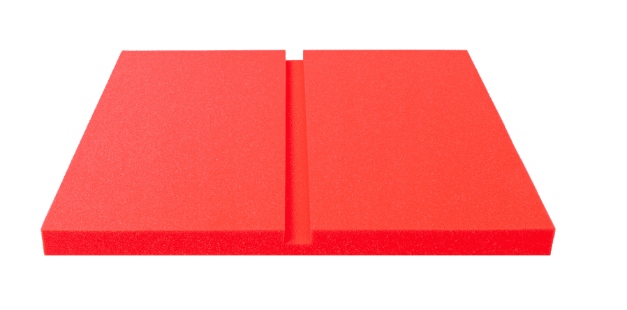 Bitmat Akustický panel Obdĺžniky 50x50cm, hrúbka 3cm, červený