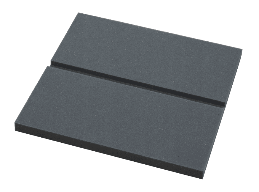 Bitmat Akustický panel Obdĺžniky 50x50cm, hrúbka 3cm, tmavo sivý