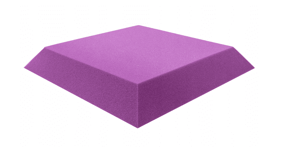 Bitmat Akustický panel trapéz 50x50cm, hrúbka 5cm, fialový