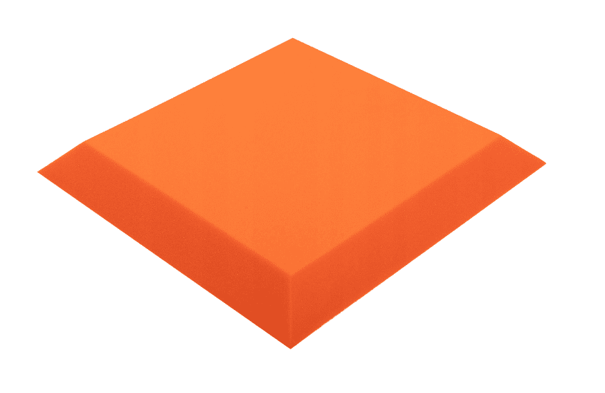 Bitmat Akustický panel trapéz 50x50cm, hrúbka 5cm, oranžový