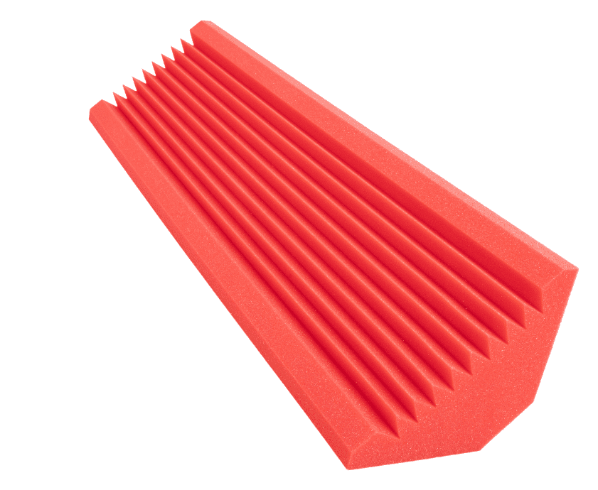 Bitmat Basová akustická pasca, hranatá, 100x28cm, červená