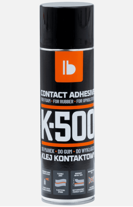 Bitmat K-500 kontaktný lepiaci sprej na peny, gumy a podlahové krytiny