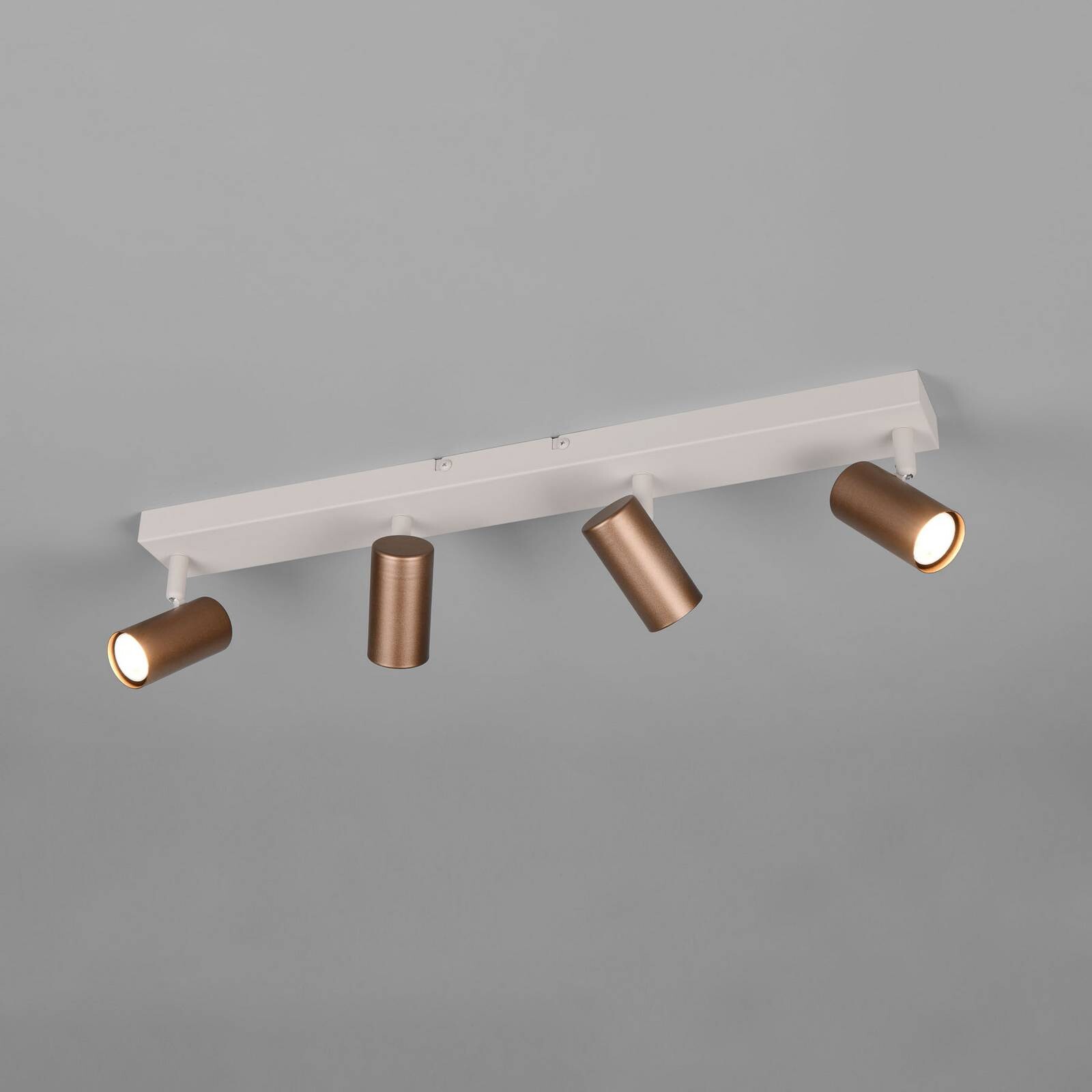 Bodové svetlá Taryn, hnedá, dĺžka 62 cm, 4-pl., GU10