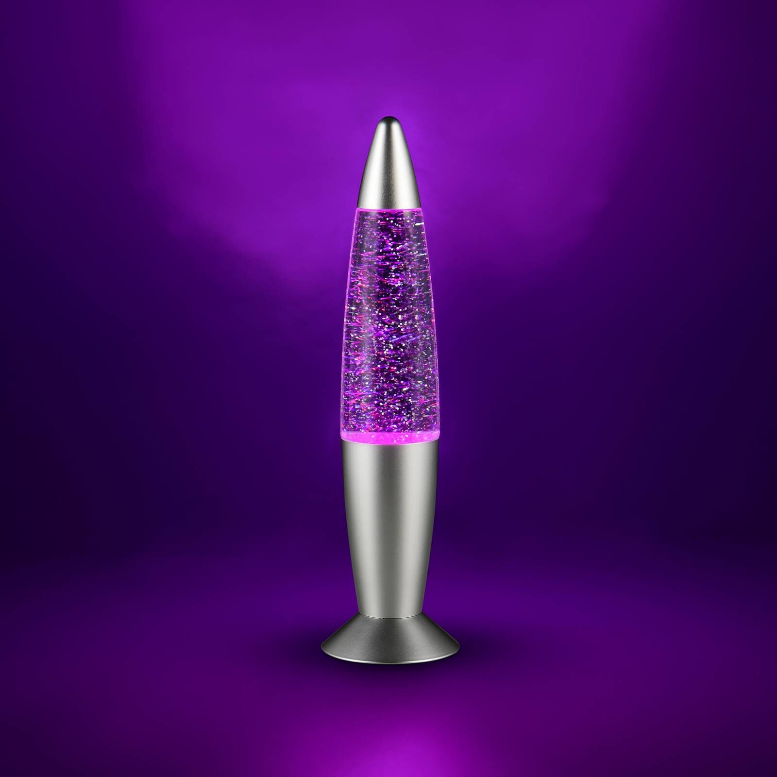 Stolová LED lampa FAME, titánová farba, výška 35 cm, RGB, USB