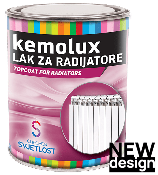 KEMOLUX - Farba na radiátory (biela, 0,75 L)