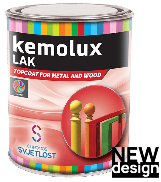 KEMOLUX - Lesklá vrchná farba na kov (RAL 8007 - žltohnedá svetlá (L440), 0,75 L)