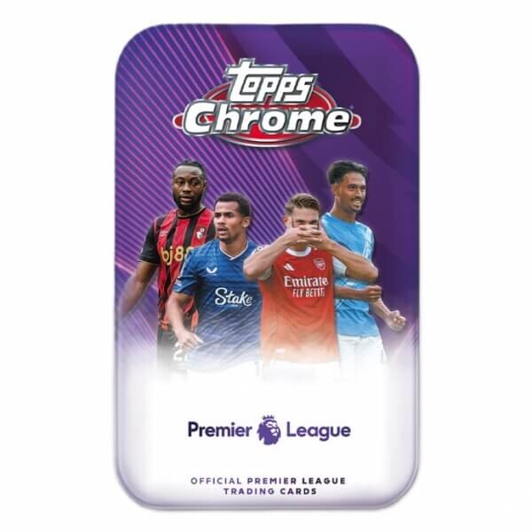 Topps 2025-2026 Topps Chrome Premier League Collector Tin - Futbalové karty
