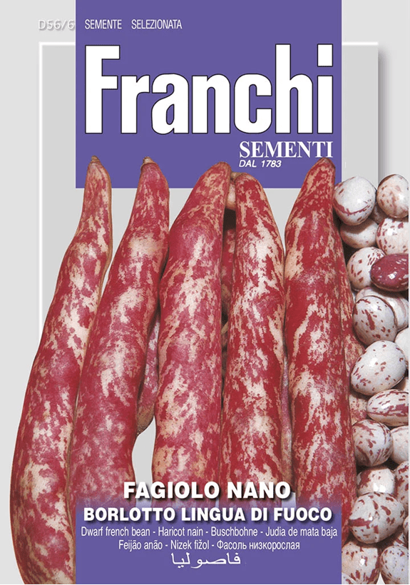 Franchi Fazuľa ťahavá BORLOTTO LINGUA DI FUOCO