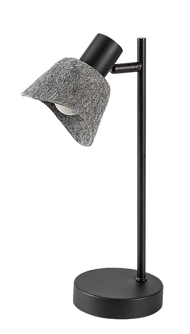 Rabalux Sivá stolová lampa Farelia pre žiarovku E14 74018