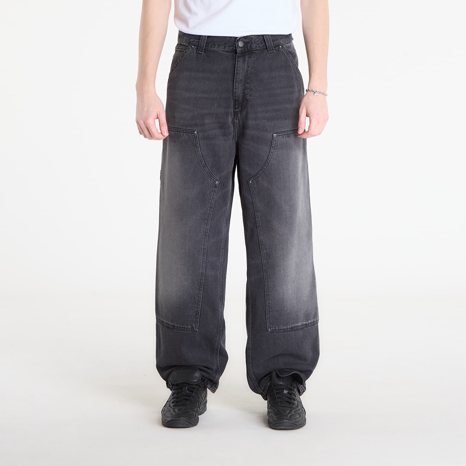 Džínsy Carhartt WIP OG Double Knee Pant UNISEX Black S
