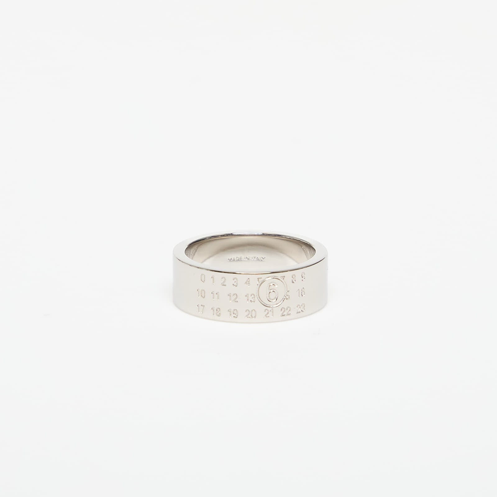 Prsteň MM6 Numeric Minimal Signature Ring Polished Palladio 06