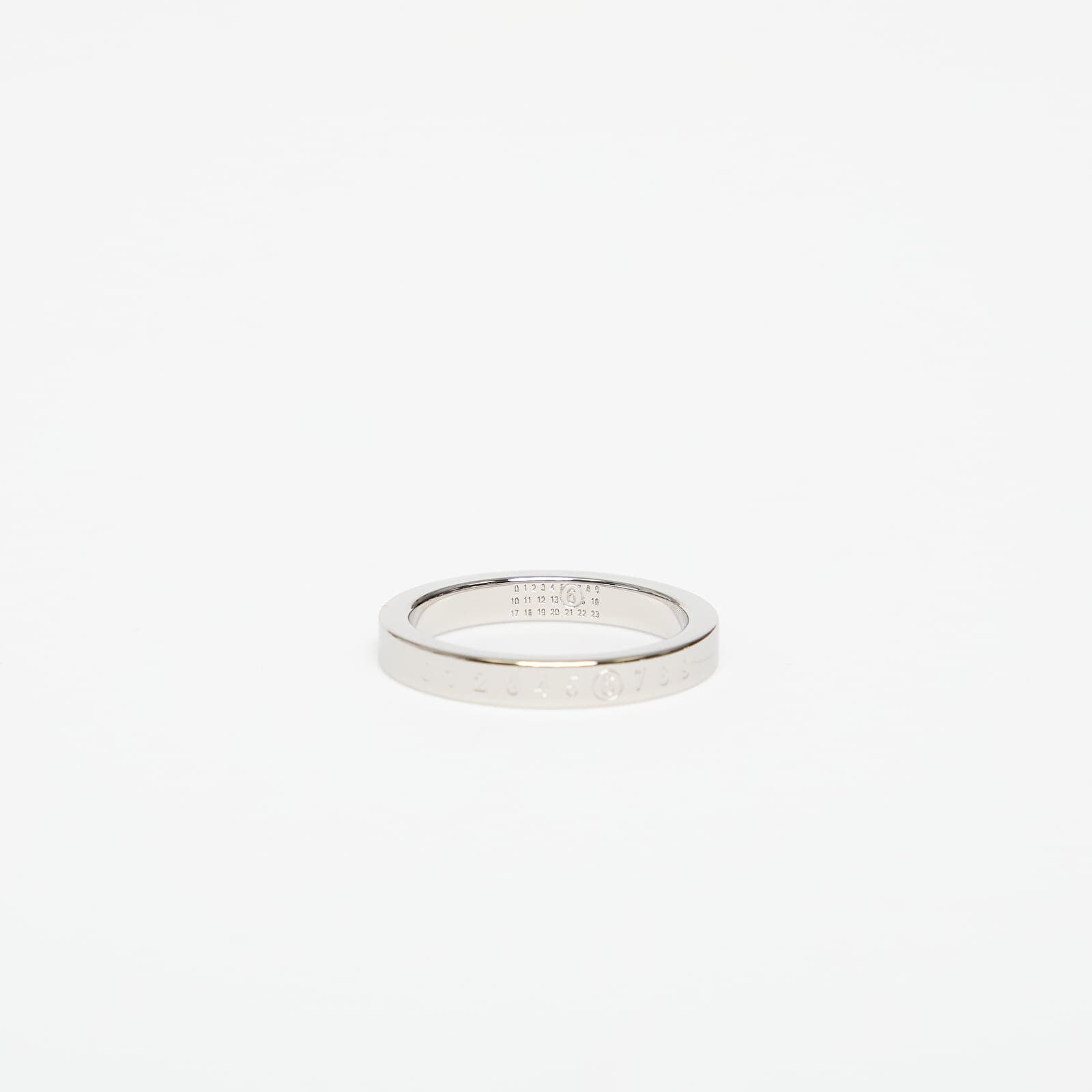 Prsteň MM6 Numeric Minimal Signature Ring Polished Palladio 07